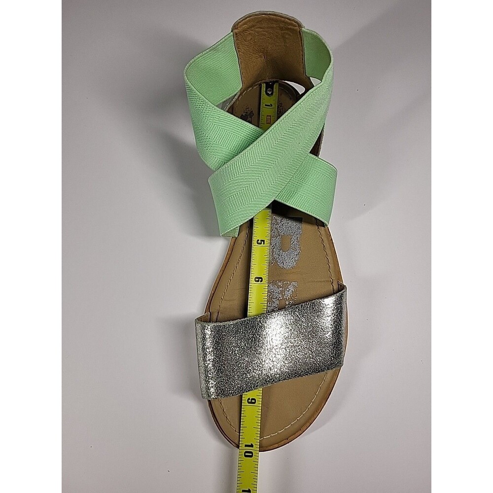Sorel Ella Silver Mint Green Sandals Size 8.5 - Picture 13 of 13